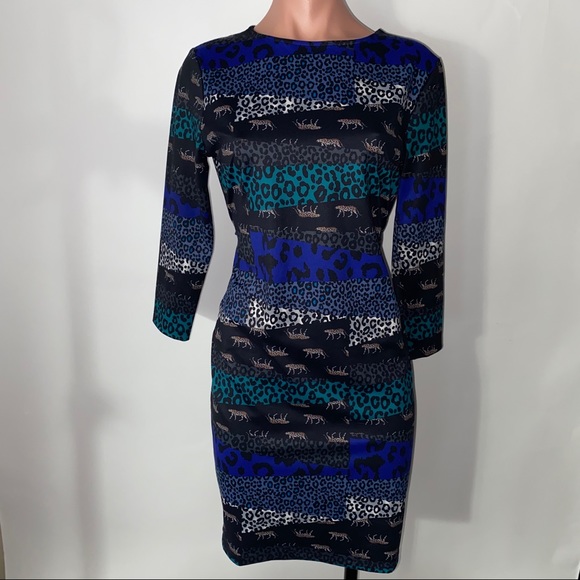 NWT VS  Sport Dress Leopard Open Back Dress M - Picture 6 of 13